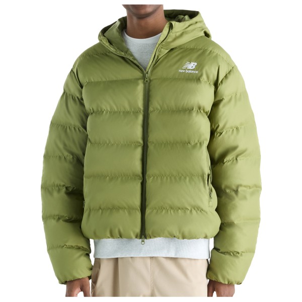 New Balance – Boston Puffer Jacket – Synthetisch jack maat S, Olijfgroen
