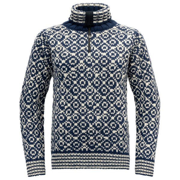 Image of Devold - Svalbard Sweater Zip-Neck - Wollpullover Gr XS grau