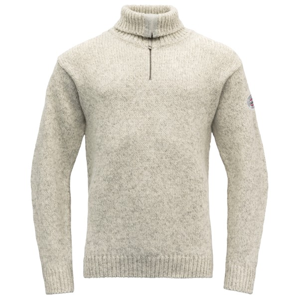 Image of Devold - Nansen Sweater Zip Neck - Merinopullover Gr L beige/grau