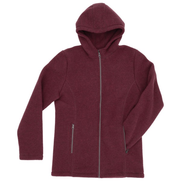 Engel Jacke mit Kapuze Wollen vest Rood