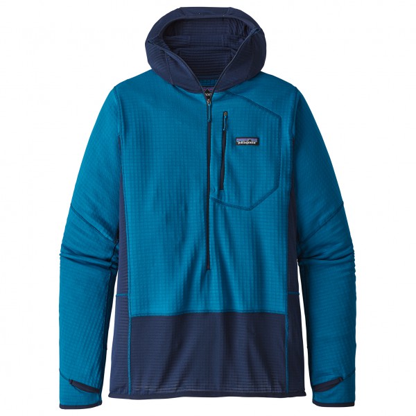 Image of Patagonia - R1 Pullover Hoody - Fleecepullover Gr L;M;S;XL;XS;XXL grau;schwarz