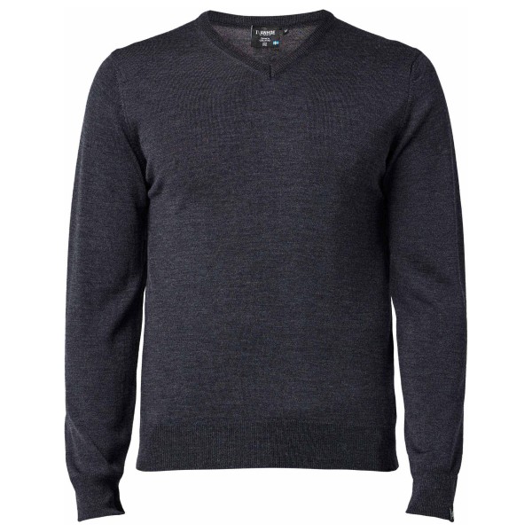 Ivanhoe of Sweden Cashwool V-Neck Male Merinotrui Blauw