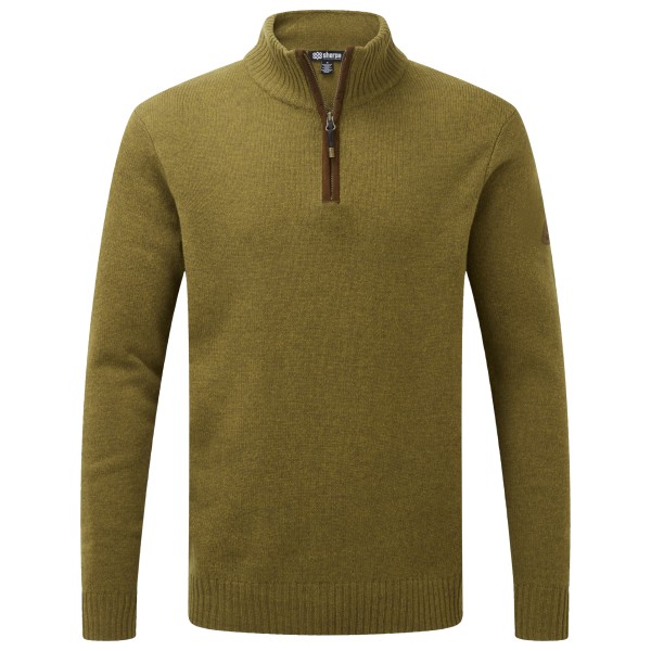 Sherpa Kantega Quarter Zip Sweat Merinotrui Olijfgroen