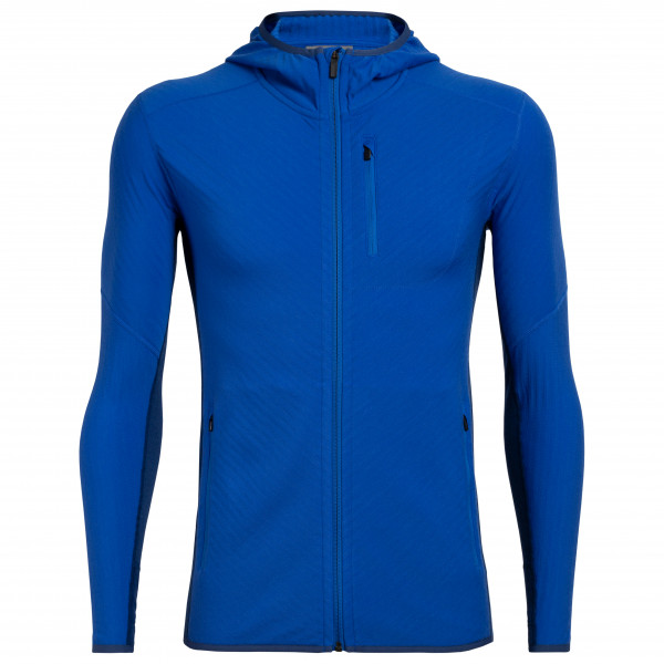 Image of Icebreaker - Descender L/S Zip Hood - Fleecejacke Gr L;M;S;XL;XXL blau;schwarz