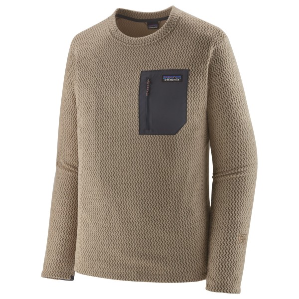 Image of Patagonia - R1 Air Crew - Fleecepullover Gr L beige/braun
