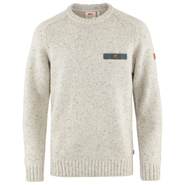 Fjällräven Lada Round-Neck Sweater Wollen trui Beige