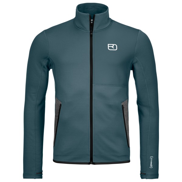 Ortovox Fleece Jacket Merinovest Blauw