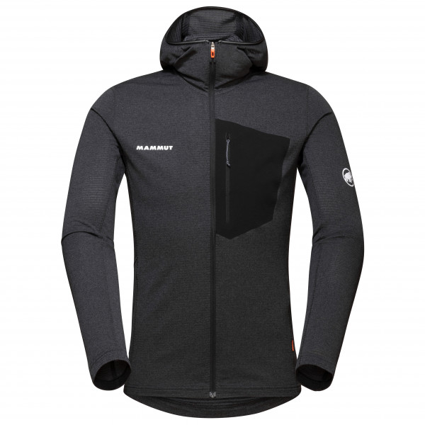 Image of Mammut - Aenergy Light Midlayer Hooded Jacket - Fleecejacke Gr M schwarz/grau bei Bergfreunde.ch - der Outdoor Shop