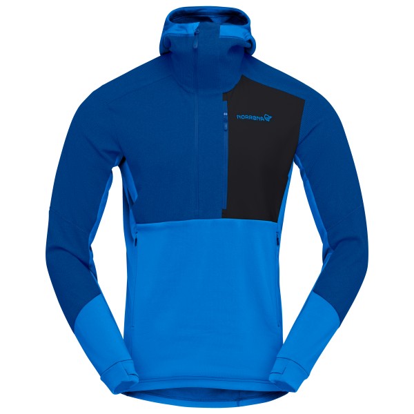 Image of Norrøna - Lofoten Thermal Pro Hood - Fleecepullover Gr L blau