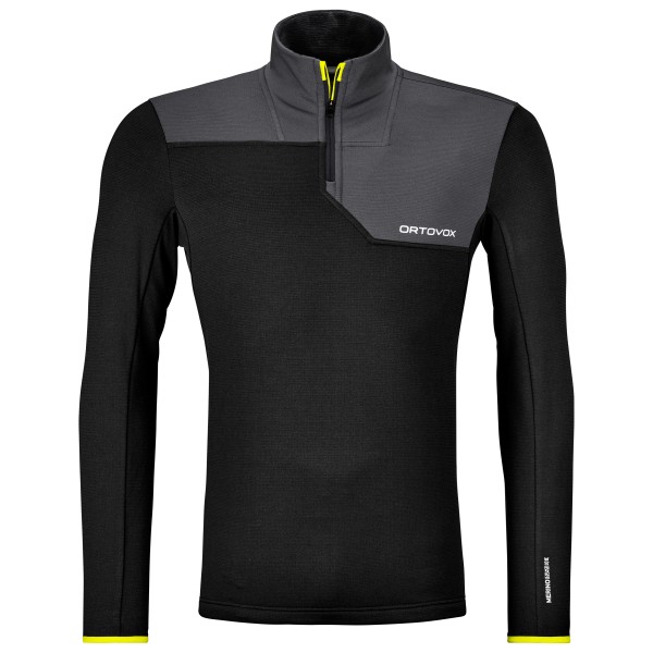 Image of Ortovox - Fleece Light Zip Neck - Longsleeve Gr S schwarz