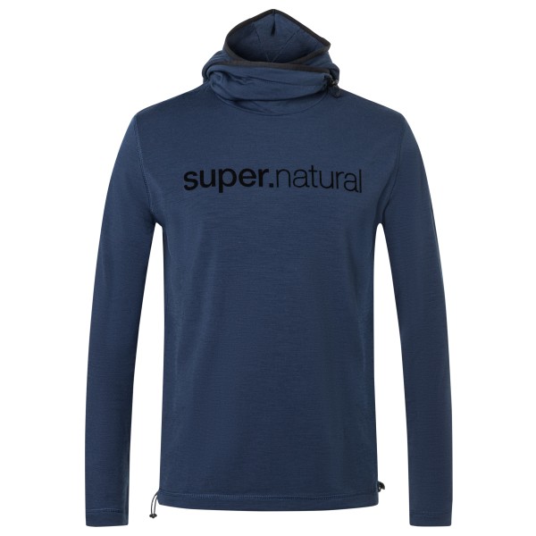 super.natural – Alpine Hooded II – Hoodie maat S, Blauw