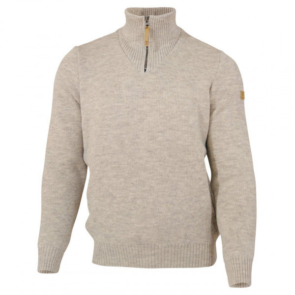 Image of Ivanhoe of Sweden - NLS Elm Half Zip - Wollpullover Gr L grau/beige