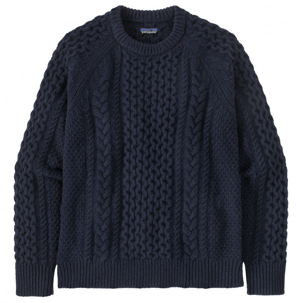 Patagonia - Recycled Wool Cable Knit Crewneck Sweater - Pullover Gr S blau