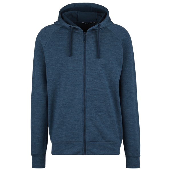 Image of Stoic - Merino335 MMXX.Lulea Zip Hoody - Merinohoodie Gr M;S;XS blau;schwarz/grau