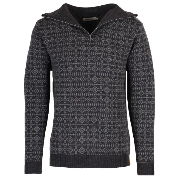 Image of Albmerino - Troyer Norweger - Wollpullover Gr L grau