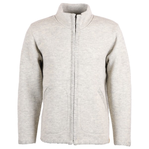 Image of Albmerino - Walk Stehkragen Jacke - Wolljacke Gr L weiß/grau