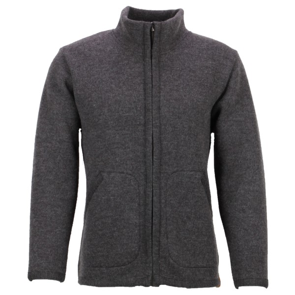 Image of Albmerino - Walk Stehkragen Jacke - Wolljacke Gr L;M;S;XL grau;weiß/grau