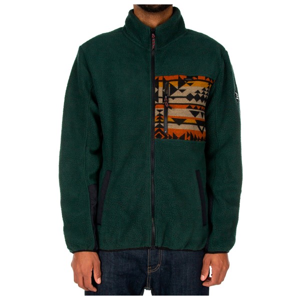 Image of Iriedaily - Wonderer Track Jacket - Fleecejacke Gr L grün