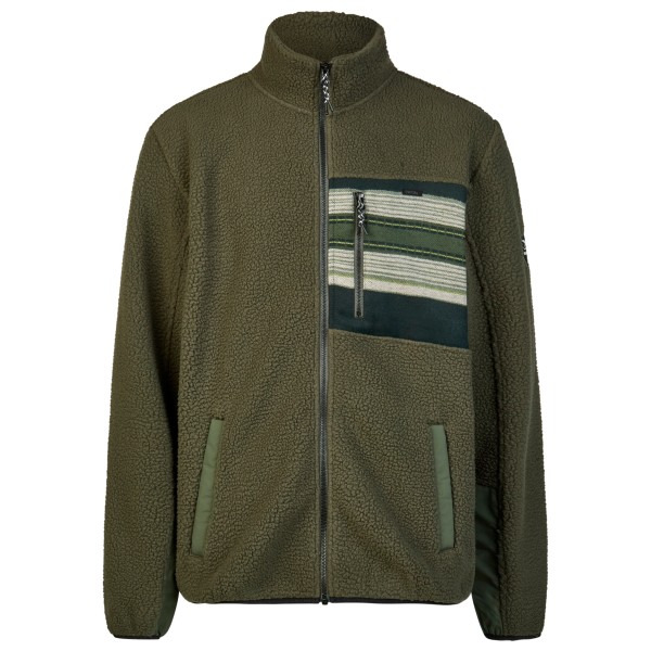 Iriedaily Wonderer Track Jacket Fleecevest Olijfgroen