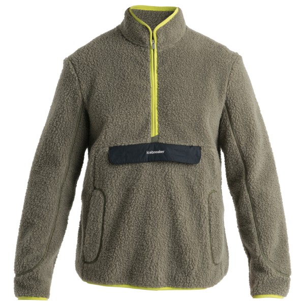 Icebreaker - ICL Realfleece High Pile L/S Half Zip - Merinojacke Gr M oliv