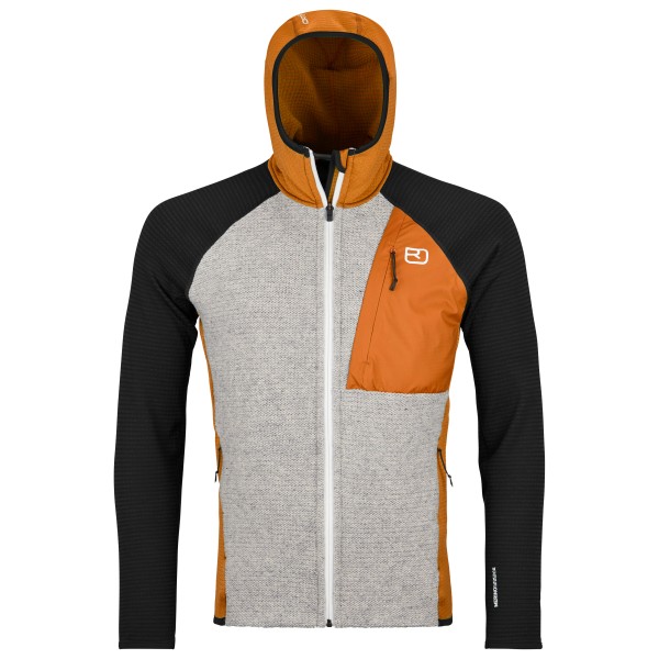 Image of Ortovox - Fleece Grid Plus Classic Knit Hoody - Fleecejacke Gr M grau
