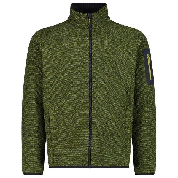 CMP Jacket Jacquard Knitted 38H2237 Fleecevest Olijfgroen