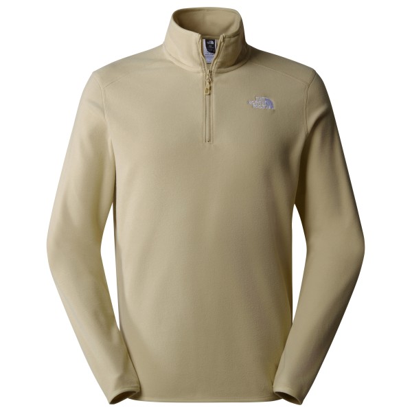 Fleecepullover The North Face 100 Glacier 1/4 Zip Herren (Gr XS |beige)