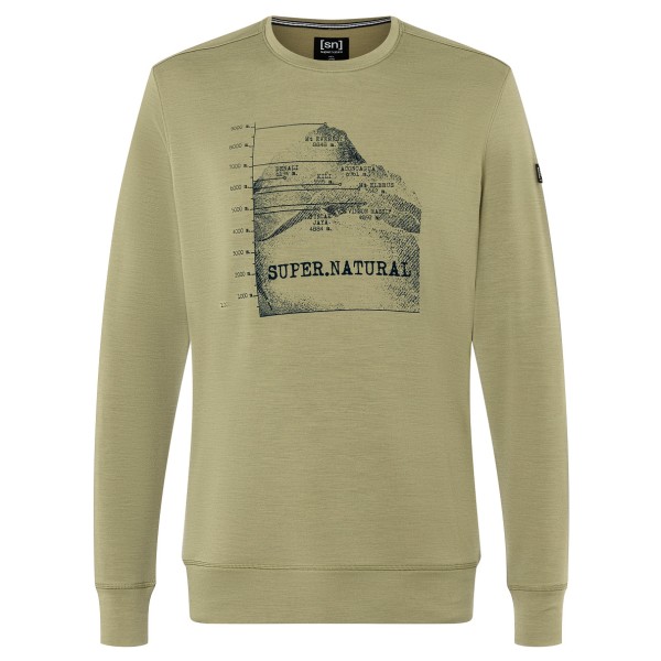 Image of super.natural - 7 Peaks Crew - Pullover Gr 46 - S;48/50 - M;52 - L;56 - XXL braun;oliv