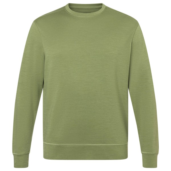 super.natural - Solution Bio Crew - Merinopullover Gr 52 - L oliv