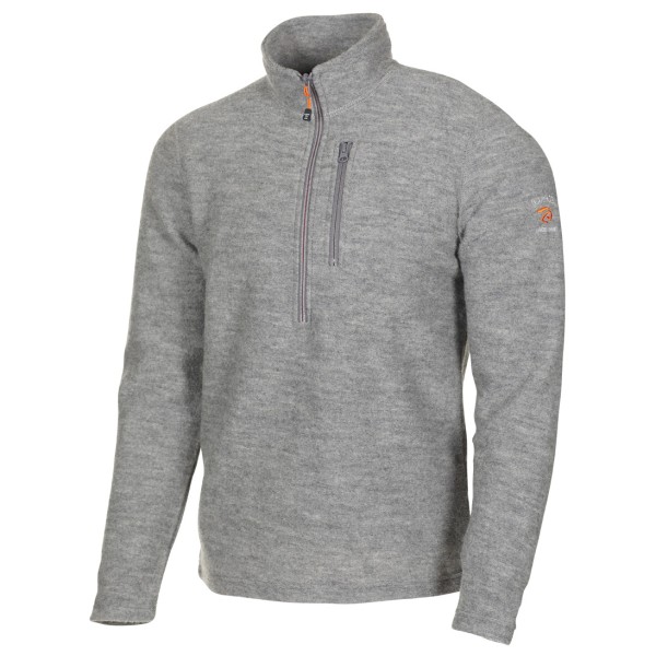 Image of Ivanhoe of Sweden - Trille Half Zip - Wollpullover Gr L grau