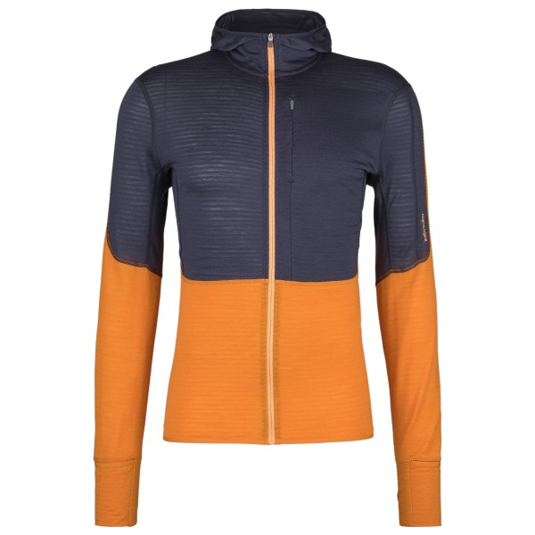 Image of Icebreaker - Merino 200 Realfleece Descender L/S Zip Hoodie - Fleecepullover Gr L orange
