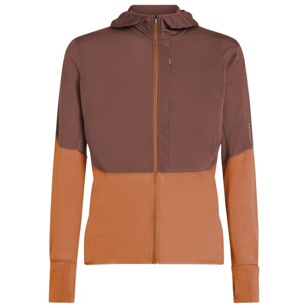 Icebreaker - Merino 200 Realfleece Descender L/S Zip Hoodie - Fleecepullover Gr L;M;S;XL;XXL grau;oliv;orange;schwarz