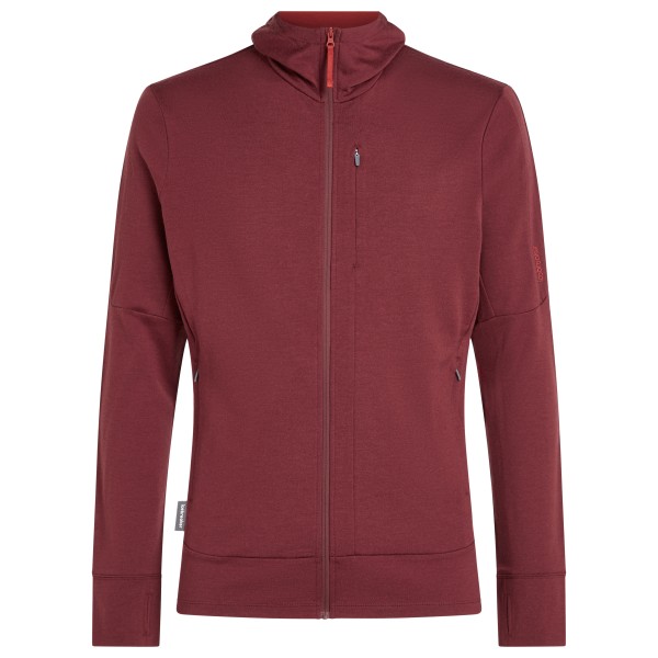 Icebreaker Merino 260 Quantum IV L/ Zip Hoodie Merinohoodie Rood