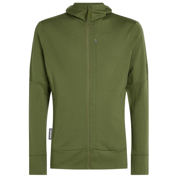 Icebreaker Merino 260 Quantum IV L/ Zip Hoodie Merinohoodie Olijfgroen