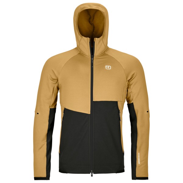 Ortovox Fleece Rib Hoody Fleecejacke Men (Größe XL |beige)