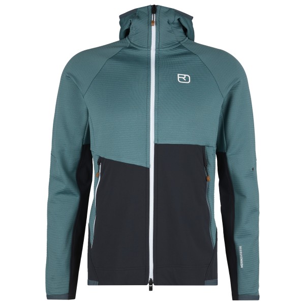 Image of Ortovox - Fleece Rib Hoody - Fleecejacke Gr L;M;S oliv;türkis
