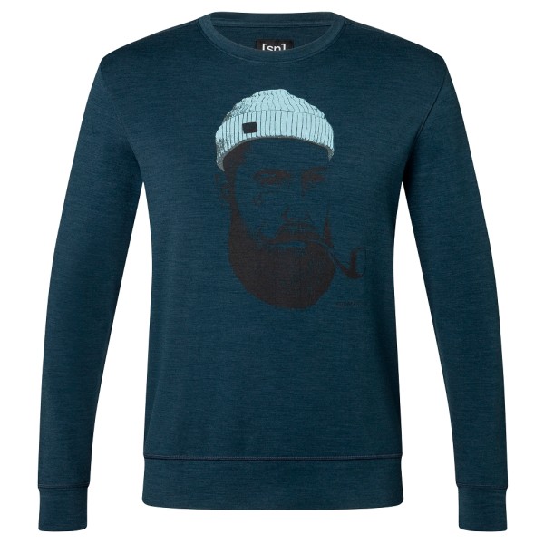 Image of super.natural - Sailor Crew - Merinoshirt Gr 52 - L blau