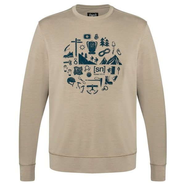 Image of super.natural - Well Equipped Crew - Merinoshirt Gr 46 - S beige