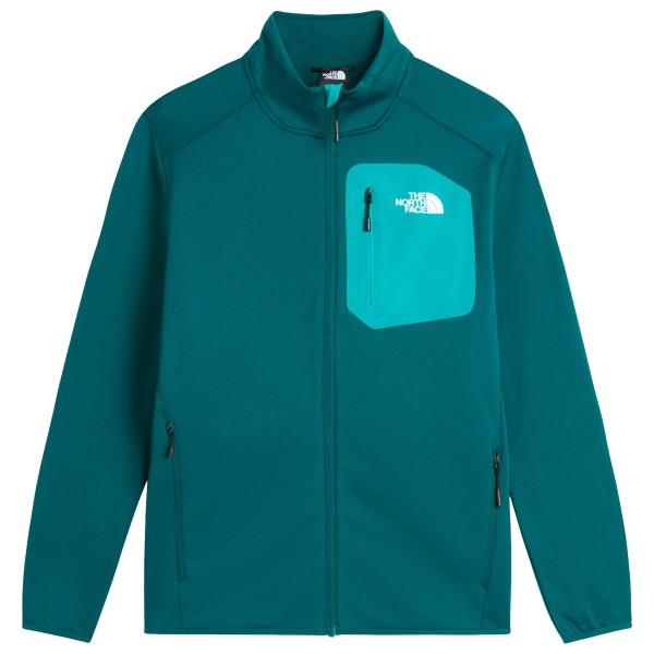 The North Face - Crest Full Zip - Fleecejacke Gr XL türkis