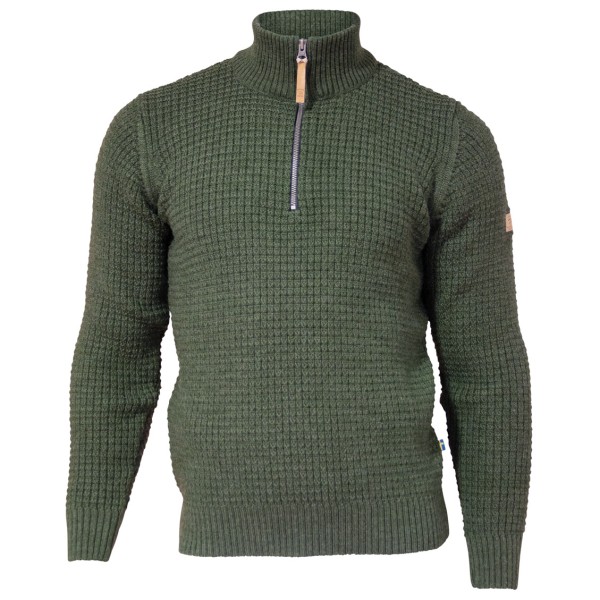 Image of Ivanhoe of Sweden - Moritz Half Zip - Wollpullover Gr L oliv