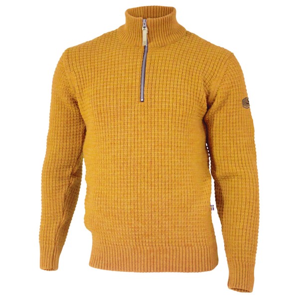Ivanhoe of Sweden Moritz Half Zip Wollen trui Geel