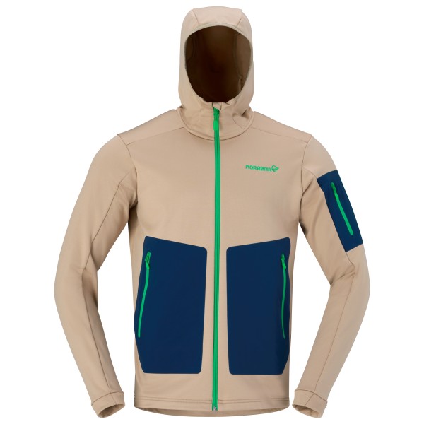 Image of Norrøna - Falketind Warm2 Stretch Hood - Fleecejacke Gr L beige