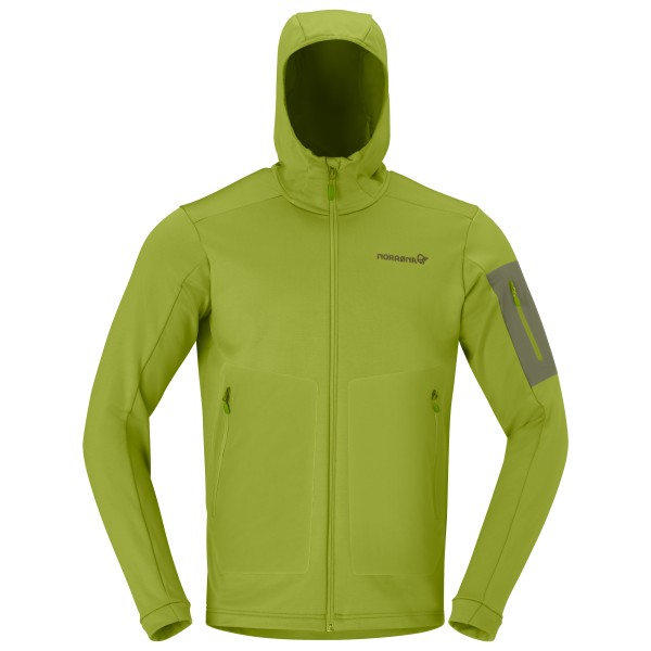 Norrøna Falketind Warm2 Stretch Hood Fleecevest Olijfgroen