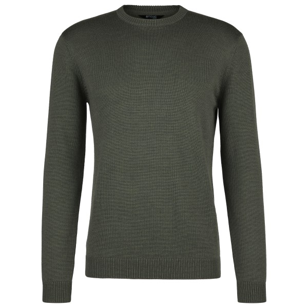 Stoic MerinoKnit MMXX.Kniva Sweater Merinopullover Men (Gr XL |grau)