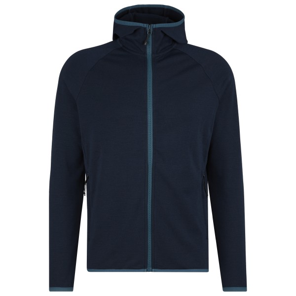 Heber Peak MerinoBlend SaplingHe. Zip Hoody Trui met capuchon Blauw