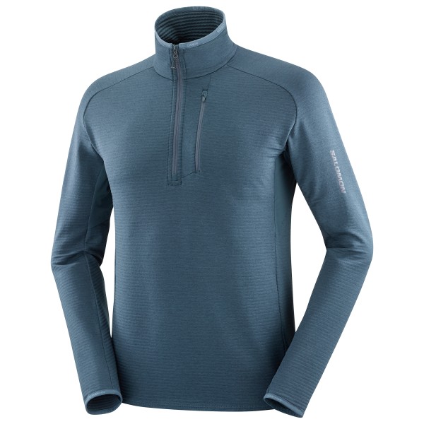 Image of Salomon - Essential LTWarm Half Zip - Fleecejacke Gr L blau