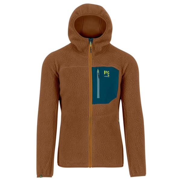 Image of Karpos - Moiazza Retro Hoodie Fleece - Fleecejacke Gr 3XL;L;M;S;XL;XXL blau;braun