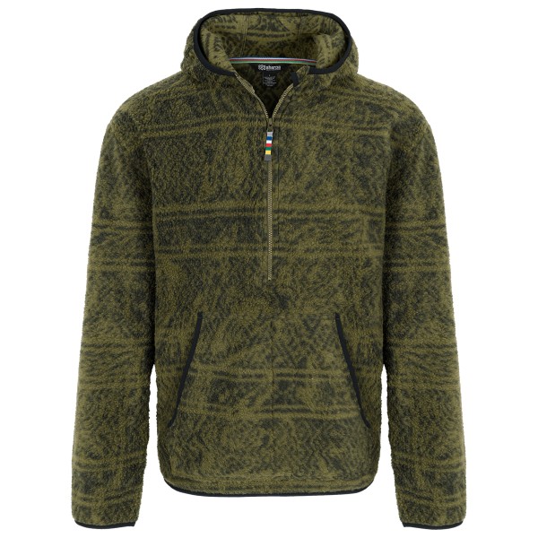 Sherpa Uddesya Eco 1/4 Zip Hoodie Fleecetrui Olijfgroen