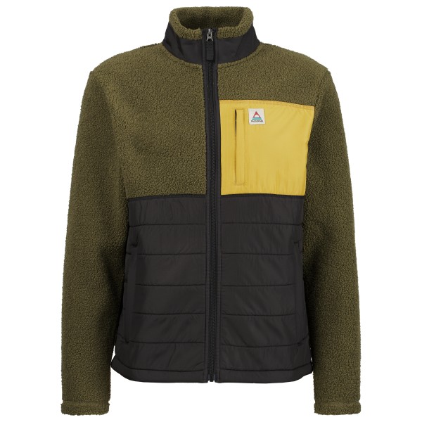 Passenger Born Explorer Recycled Polar-Lined Sherpa Fleece Fleecevest olijfgroen Zwart
