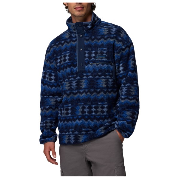 Columbia Helvetia II Printed Half Snap Fleece Fleecepullover Men (Größe S |blau)
